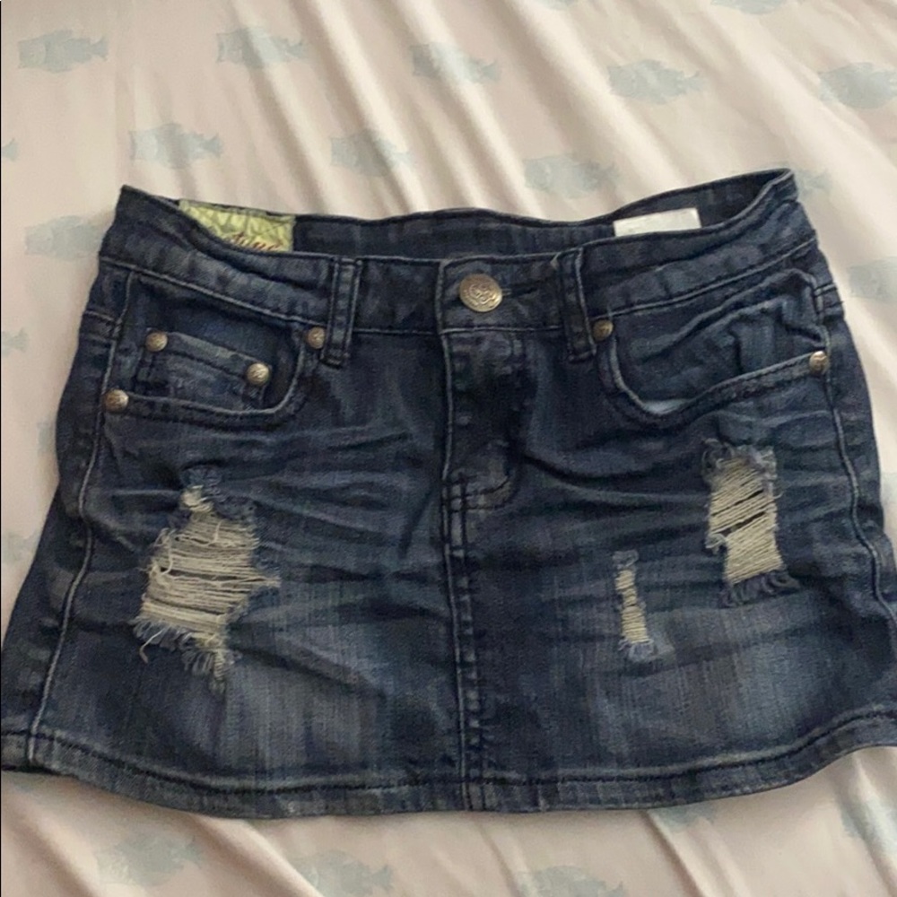 Denim skirt (brand: Machine)